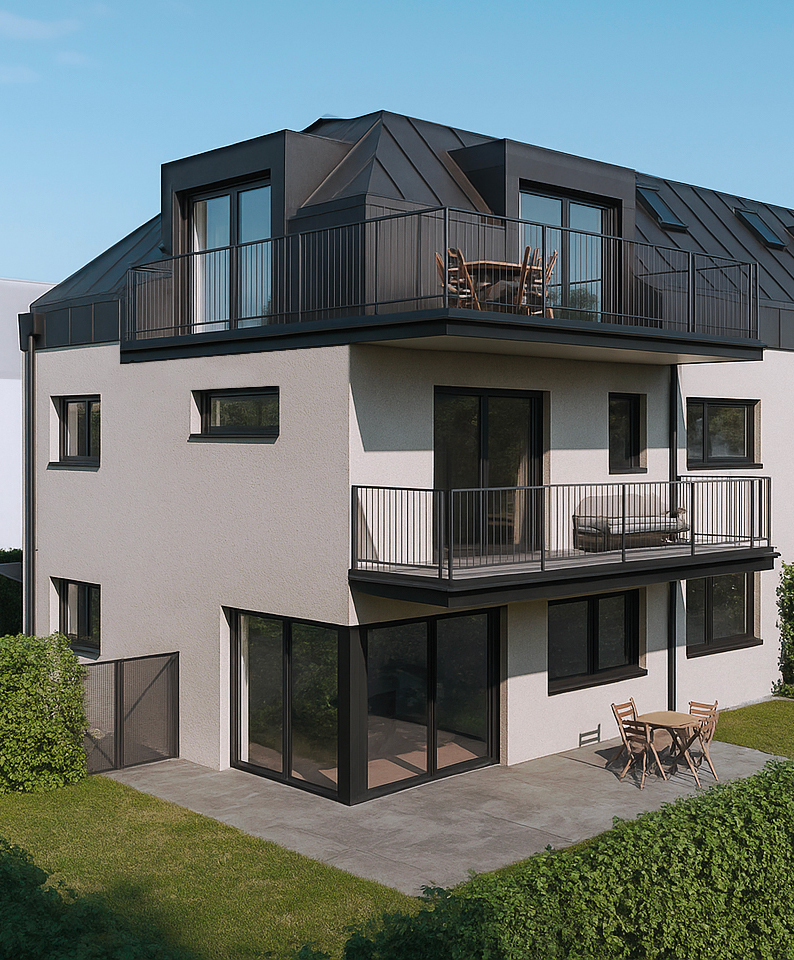 Logement collectif, Nyon, façade, balcon, Nyon, Alp'Achitecture