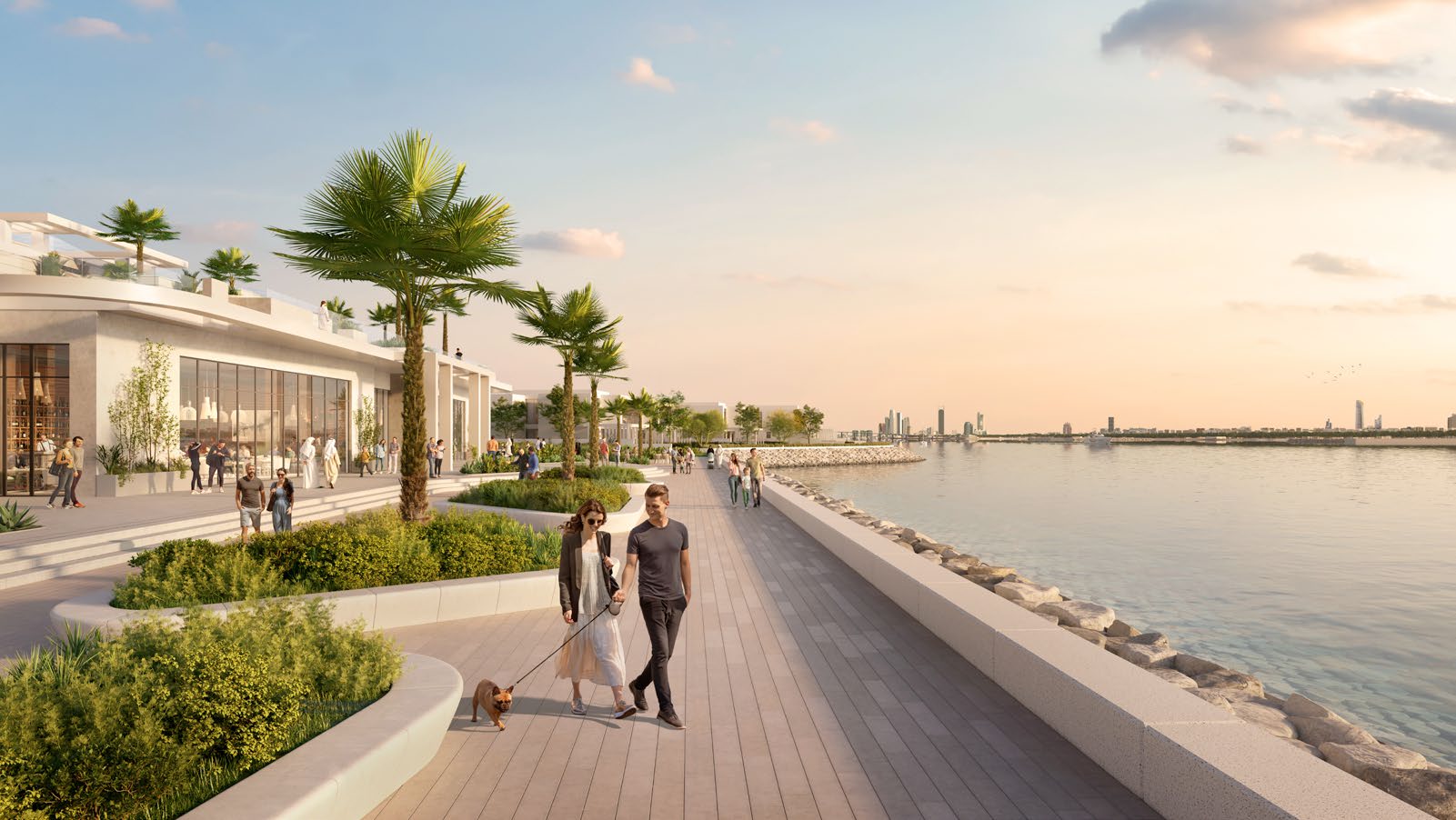 Bashayer marina promenade, Hudayriyat Island