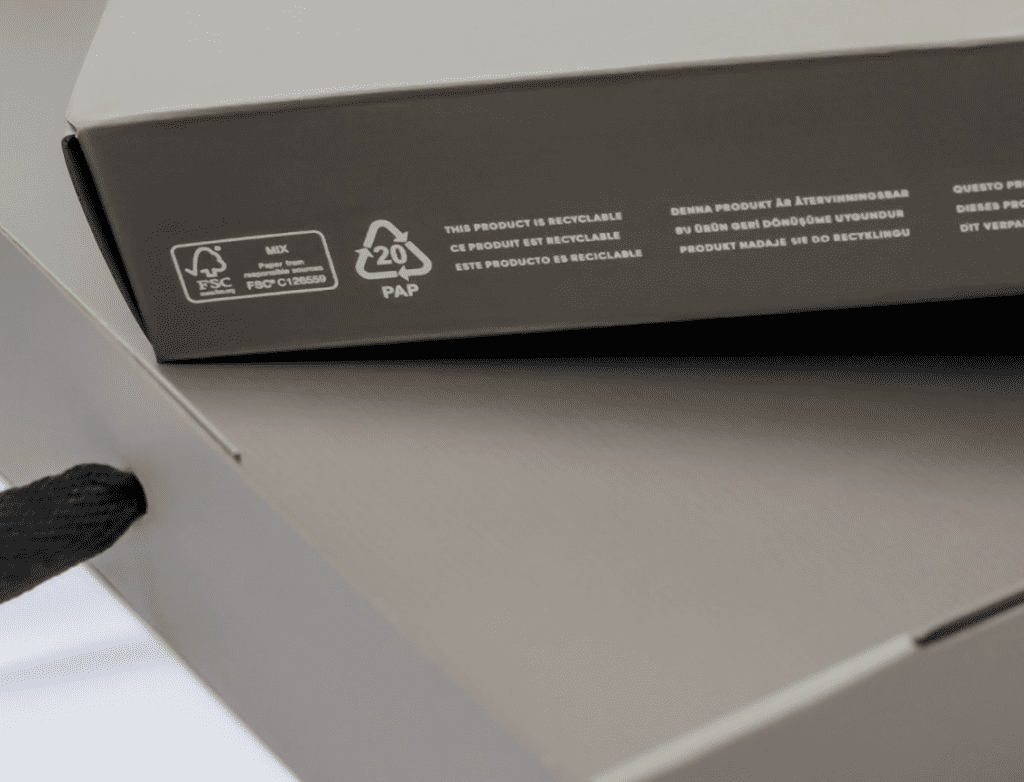 luxury retail packaging Gant Sutainable Packaging