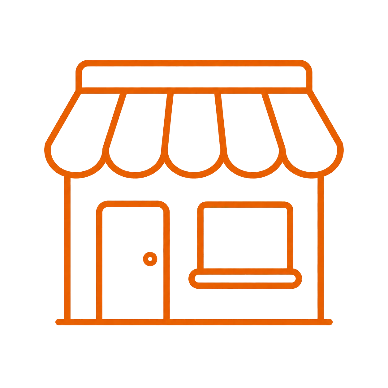 Storefront icon representing retail businesses