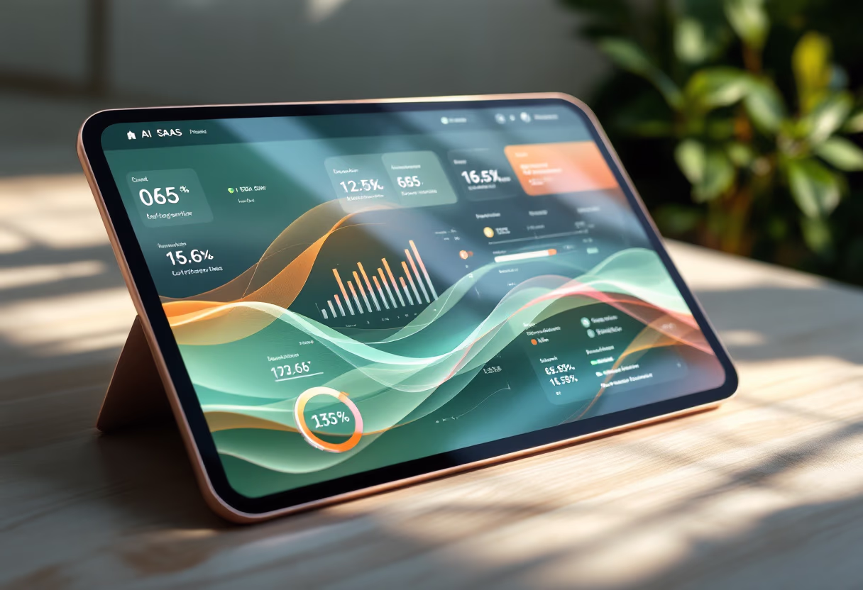 [interface] screenshot of software in action (for an ai saas company)