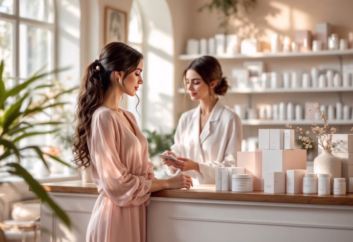 image of pharmacist explaining medication to a customer