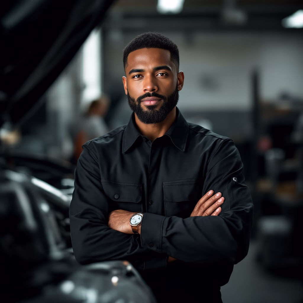 [team] image of individual team member (for a automotive service)