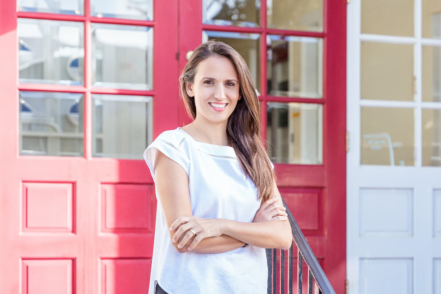 Dr. Yener lead dentist at the front of Anchor Dental in West Portal, San Francisco