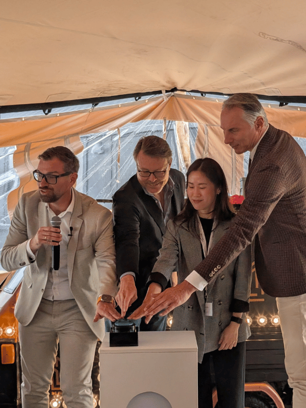 Lipocoat team celebrating the company's 10th anniversary