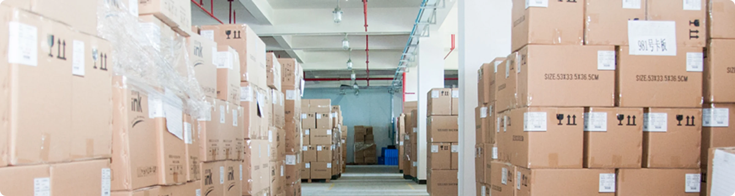 Finished-goods warehouse