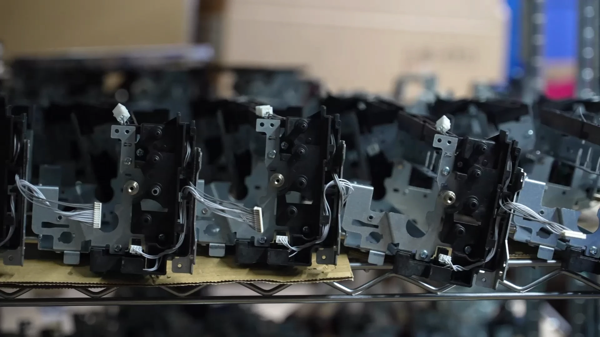 Automated printer consumables production equipment at the HBtoner factory