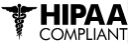 HIPAA logo with interlocking leaves in blue and green above the letters HIPA-A in blue.