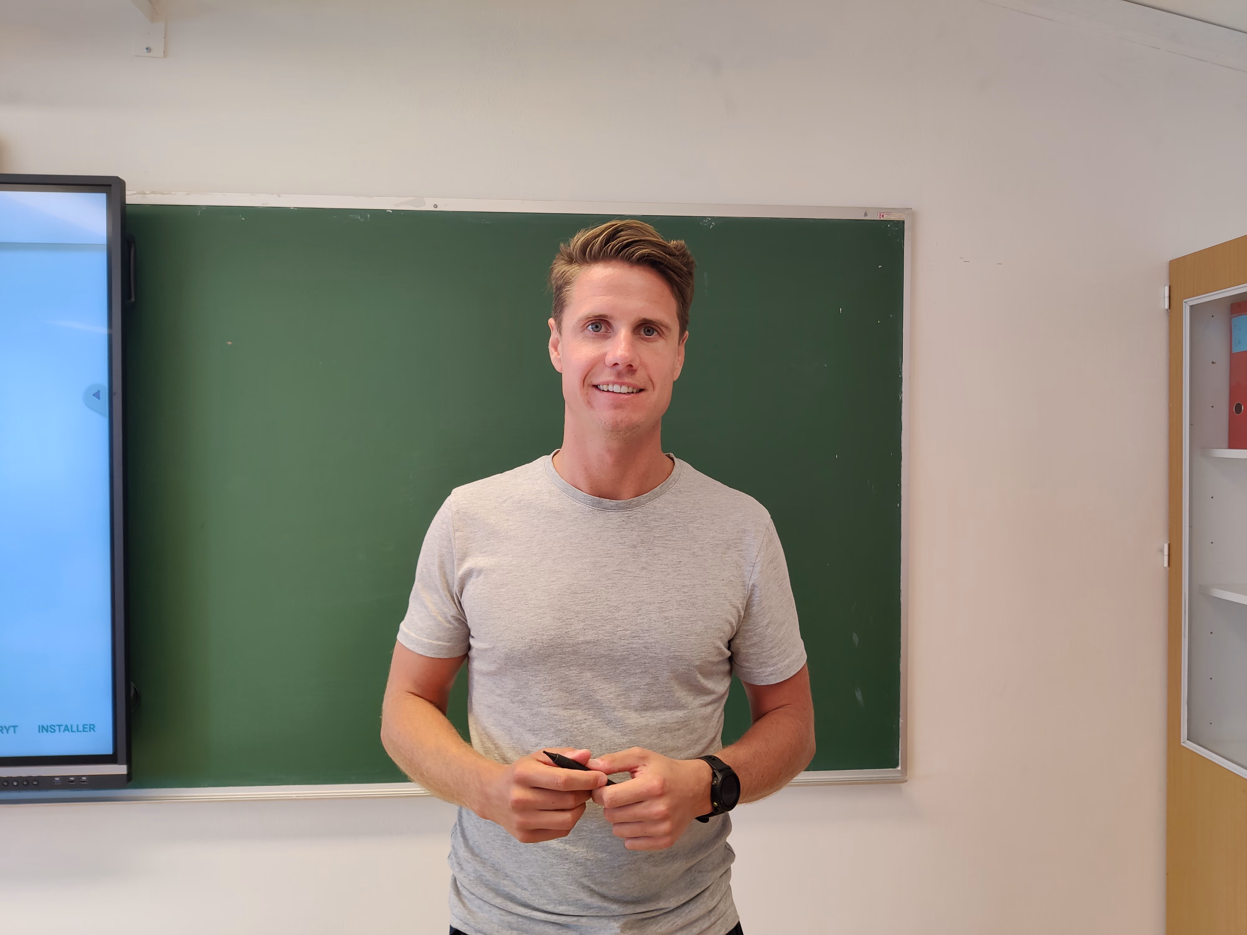 Bilde av matematikklærer Petter Kristiansen.
