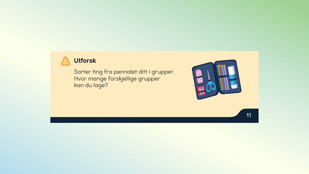 Eksempel på en utforskningsoppgave