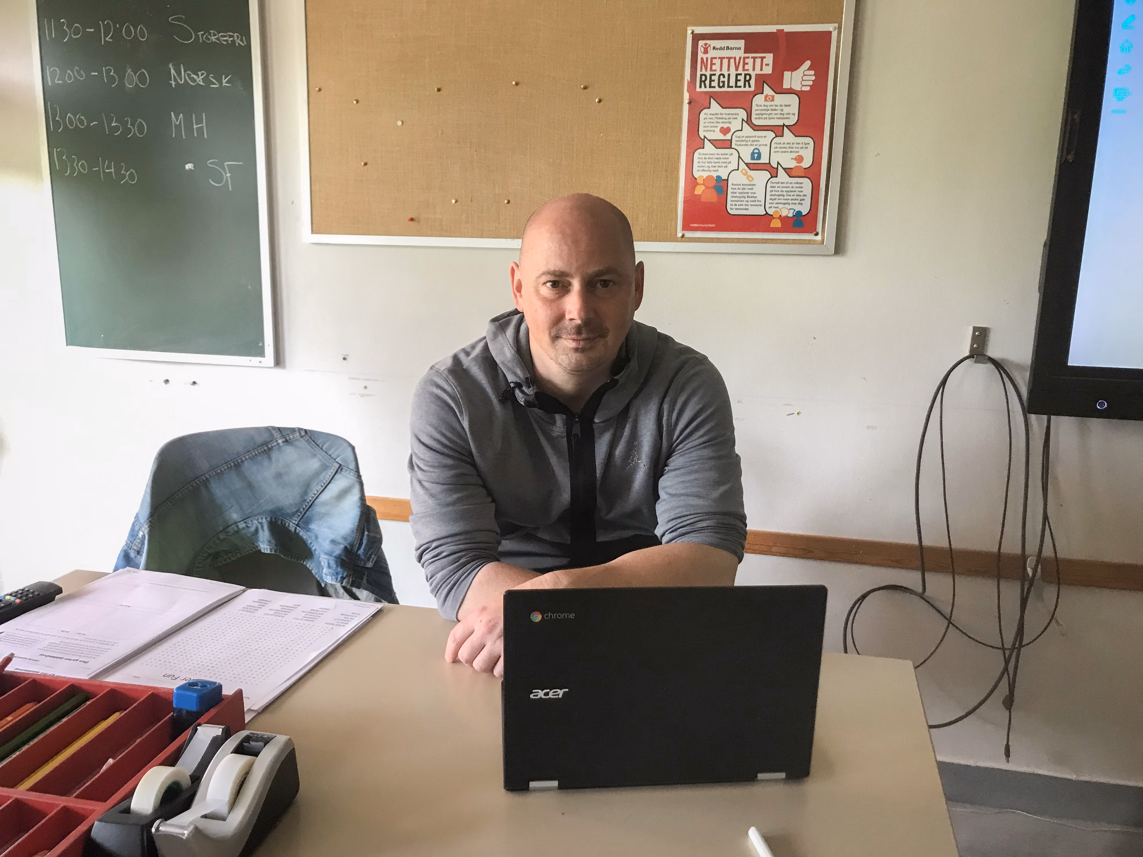 Bilde av matematikklærer David Kelemen.
