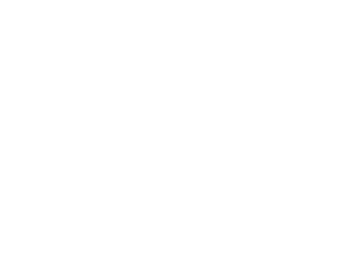 Abstract white flame shape above stylized text on a black background resembling a logo.