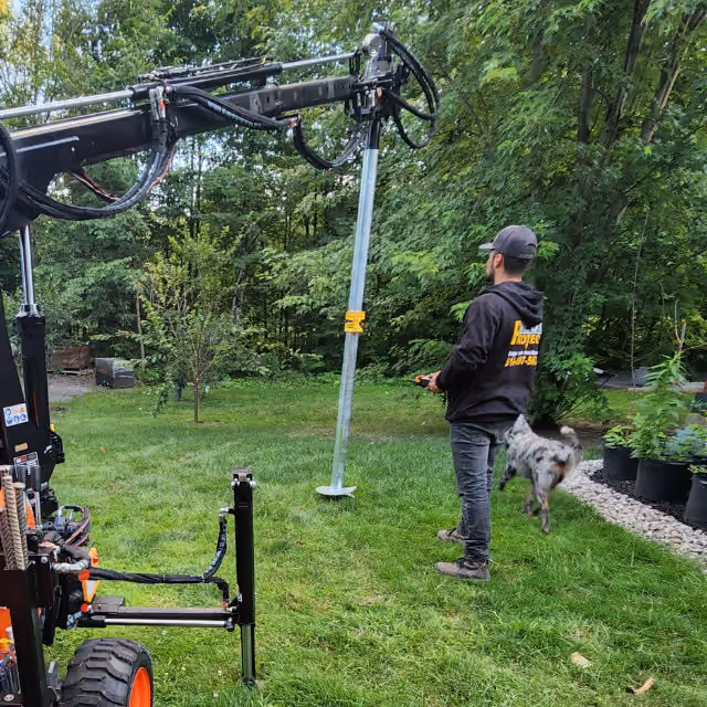 Technicien installateur de pieux vissés