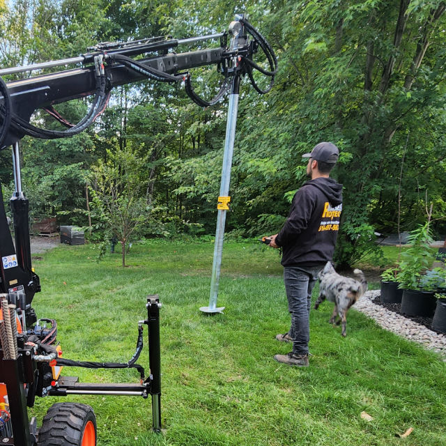 Technicien installateur de pieux vissés
