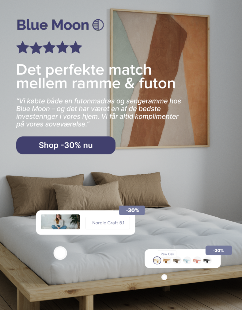 Annoncemockup fra Blue Moon-casen