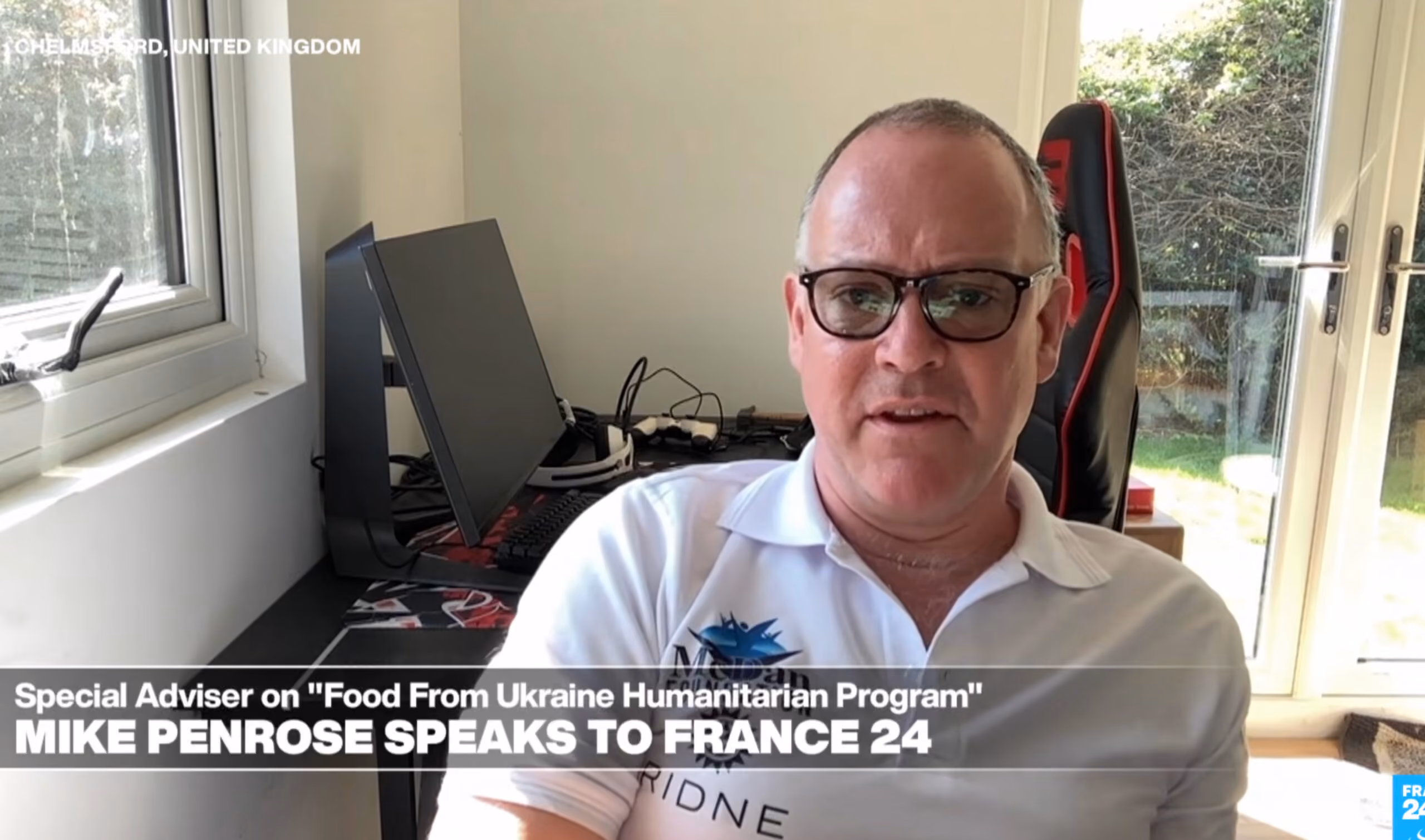 Mike Penrose speaking about the Food from Ukraine programme