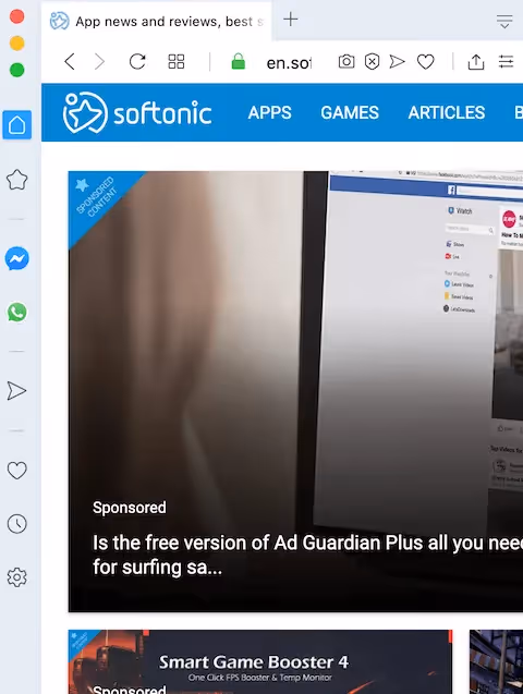 softonic ad