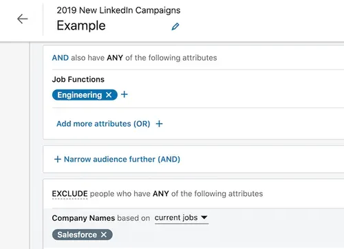 negative targeting example