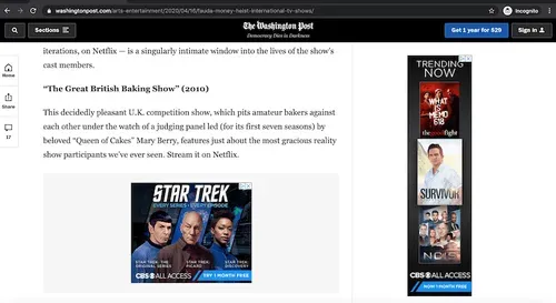 the washington post ad