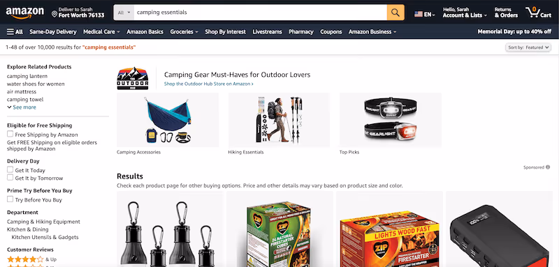 amazon website