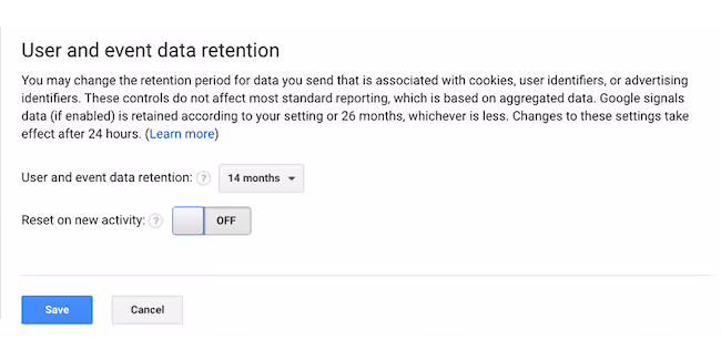 ccpa reset new activity