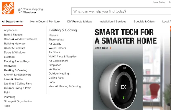 The home depot website