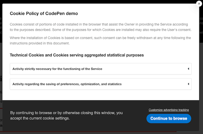 iubenda consent management platform
