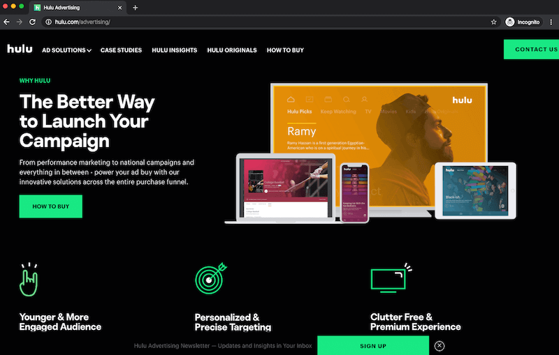 hulu advertise with us