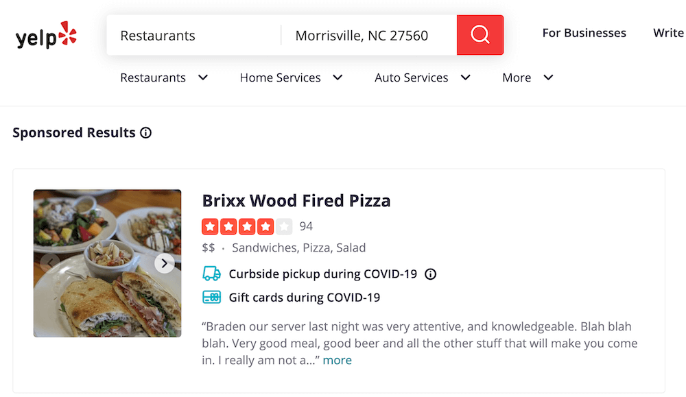 yelp ads
