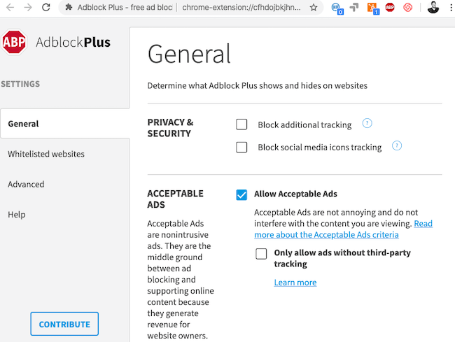 acceptable ads ad blocking