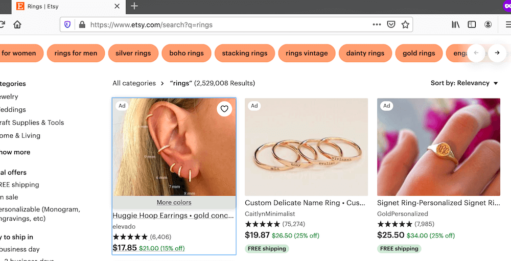etsy sponsored ads