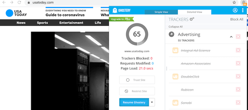 usatoday ad trackers