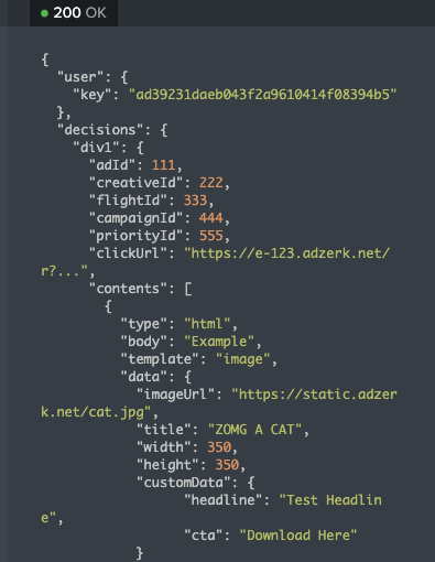 api response