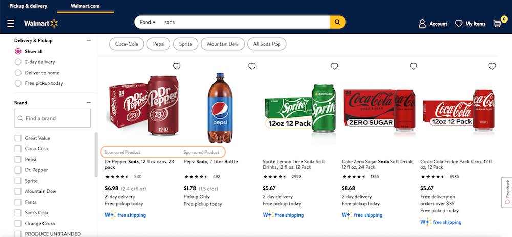 retail media sponsored listings