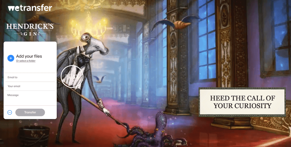 WeTransfer example