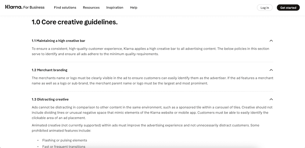 Klarna policy