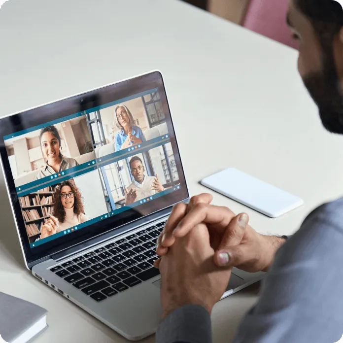 a zoom call