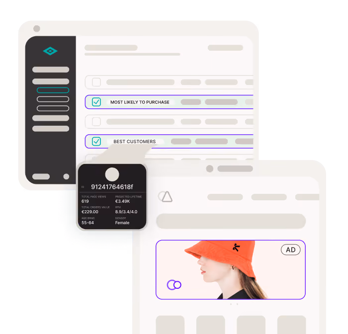 kevel 1p data audience