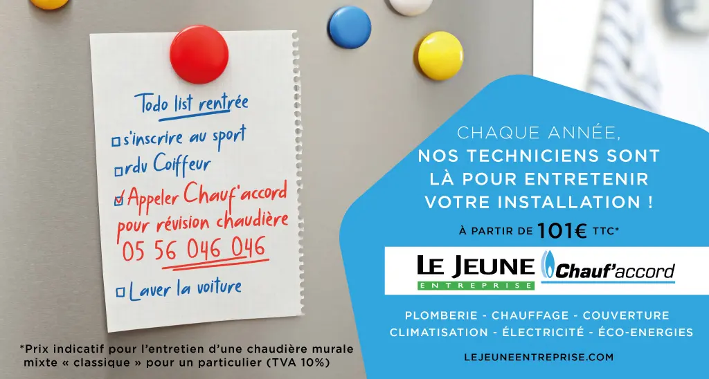 entretien de chaudière à Bordeaux par Chauf'accord