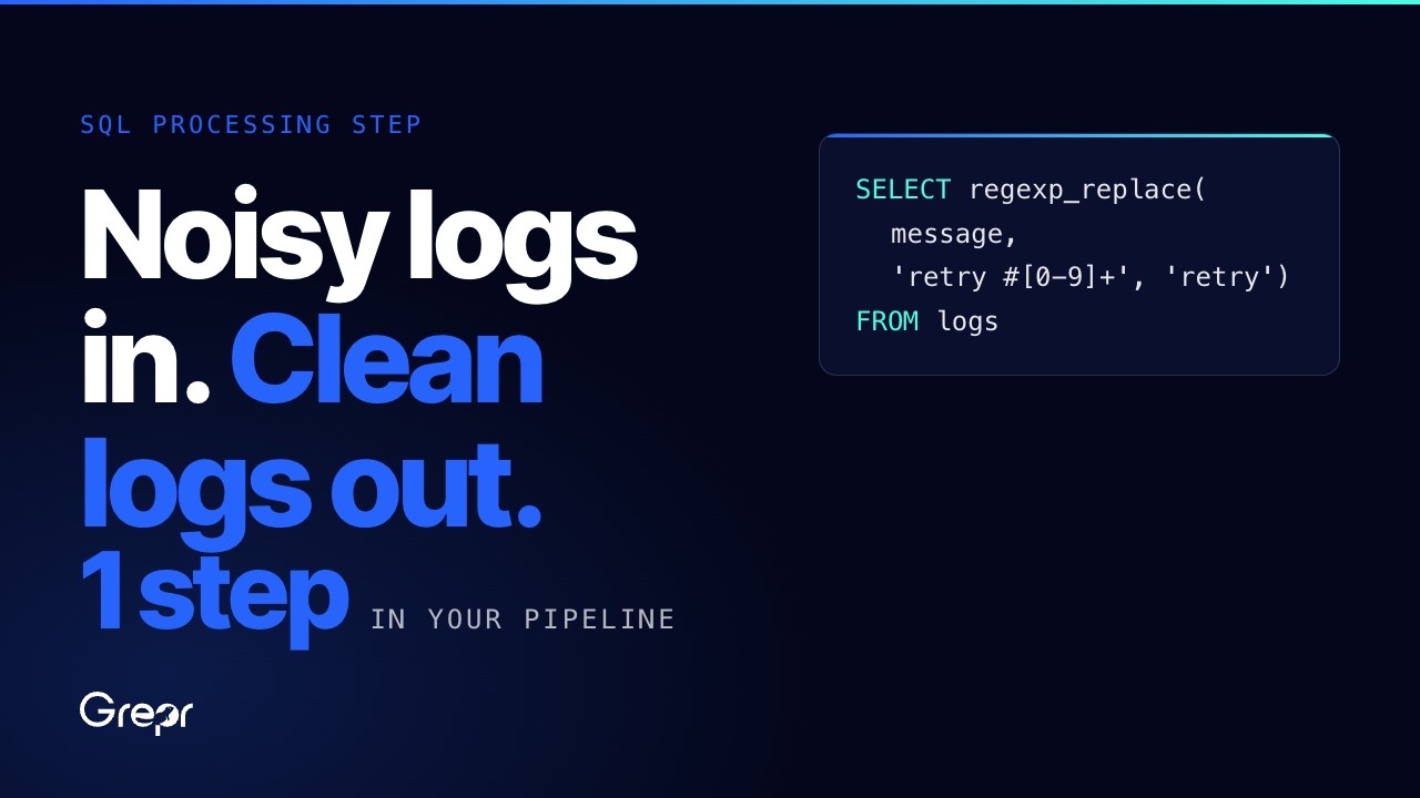 Thumbnail for Run SQL Analytics on Your Grepr Data Lake with Claude Code