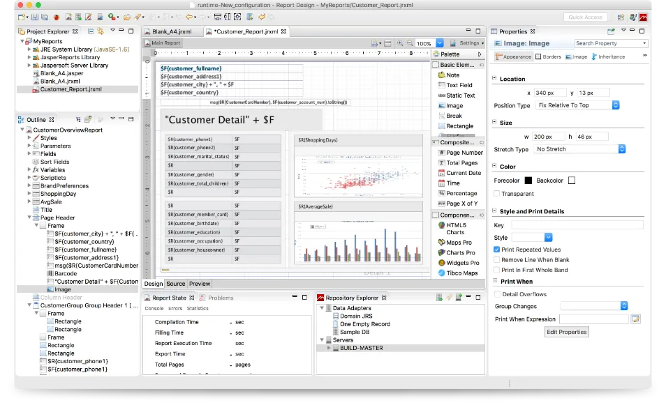 Open source reporting software example