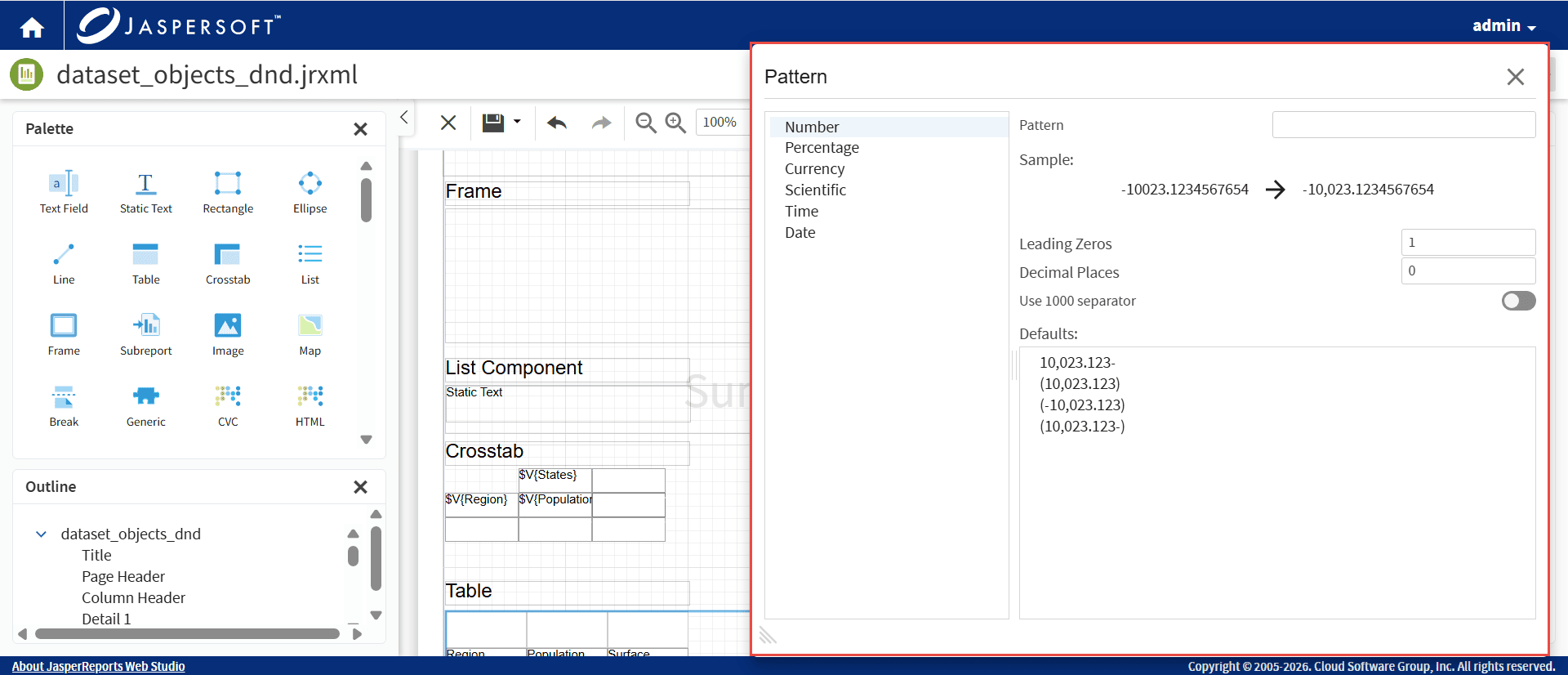 The Enhance Pattern Editor ensures data formating meets requirements