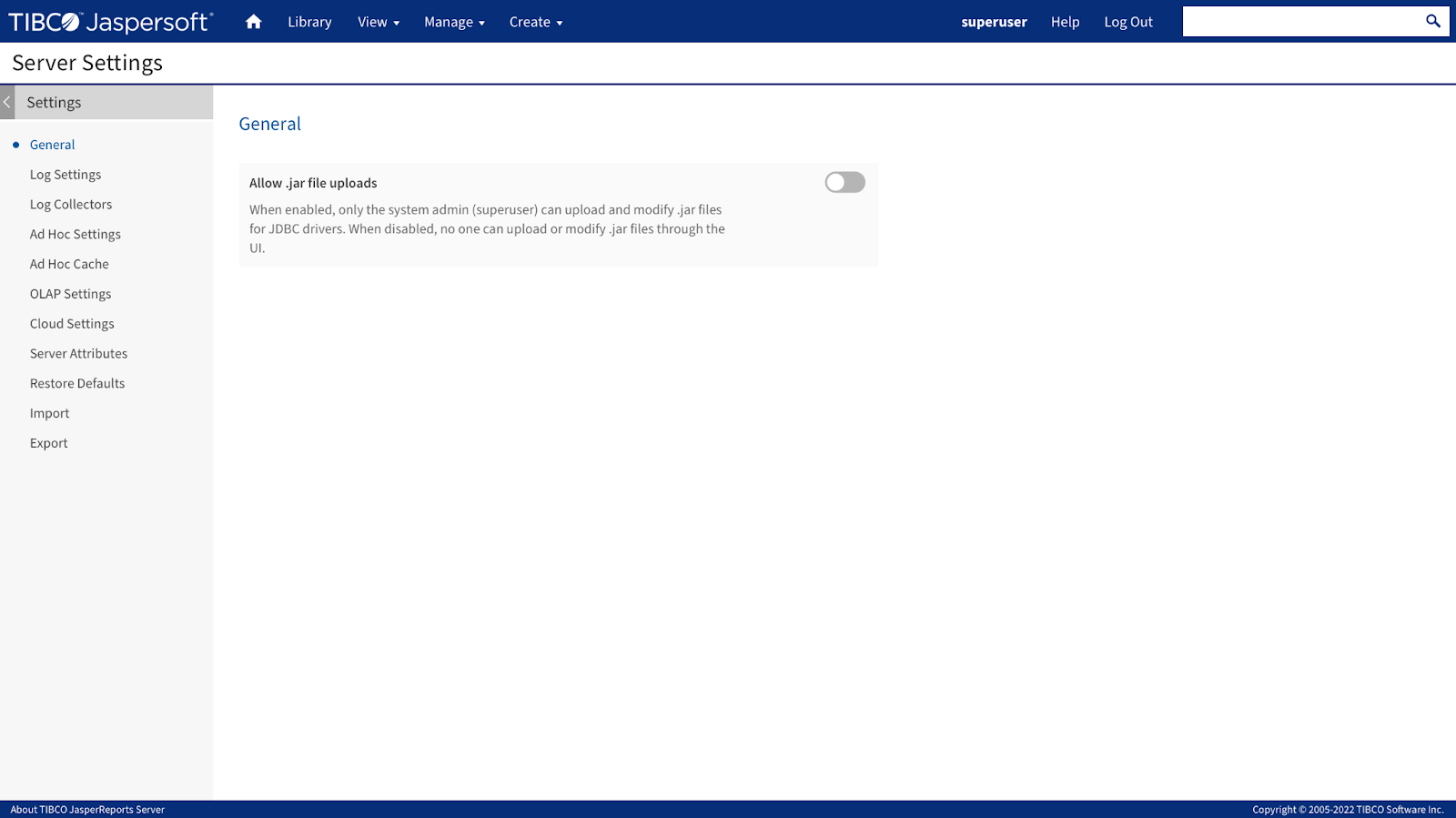 Security Improvements: Server settings