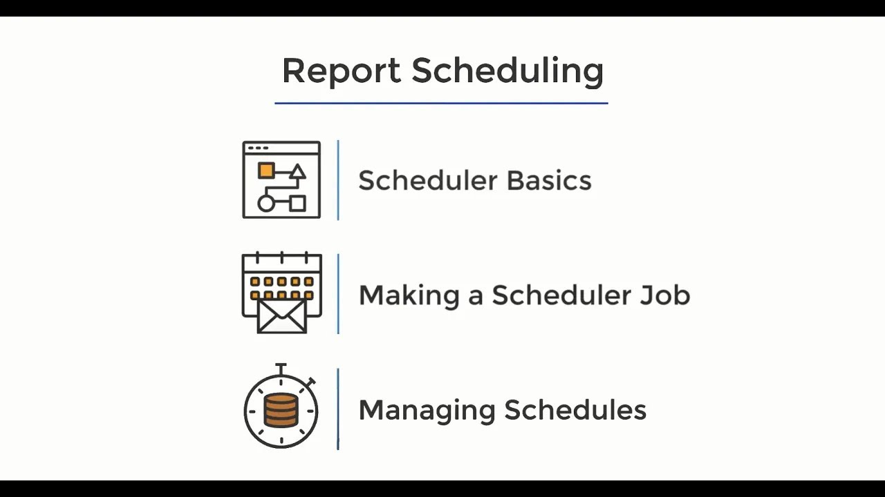 How to Schedule a Report or Dashboard in JasperReports Server