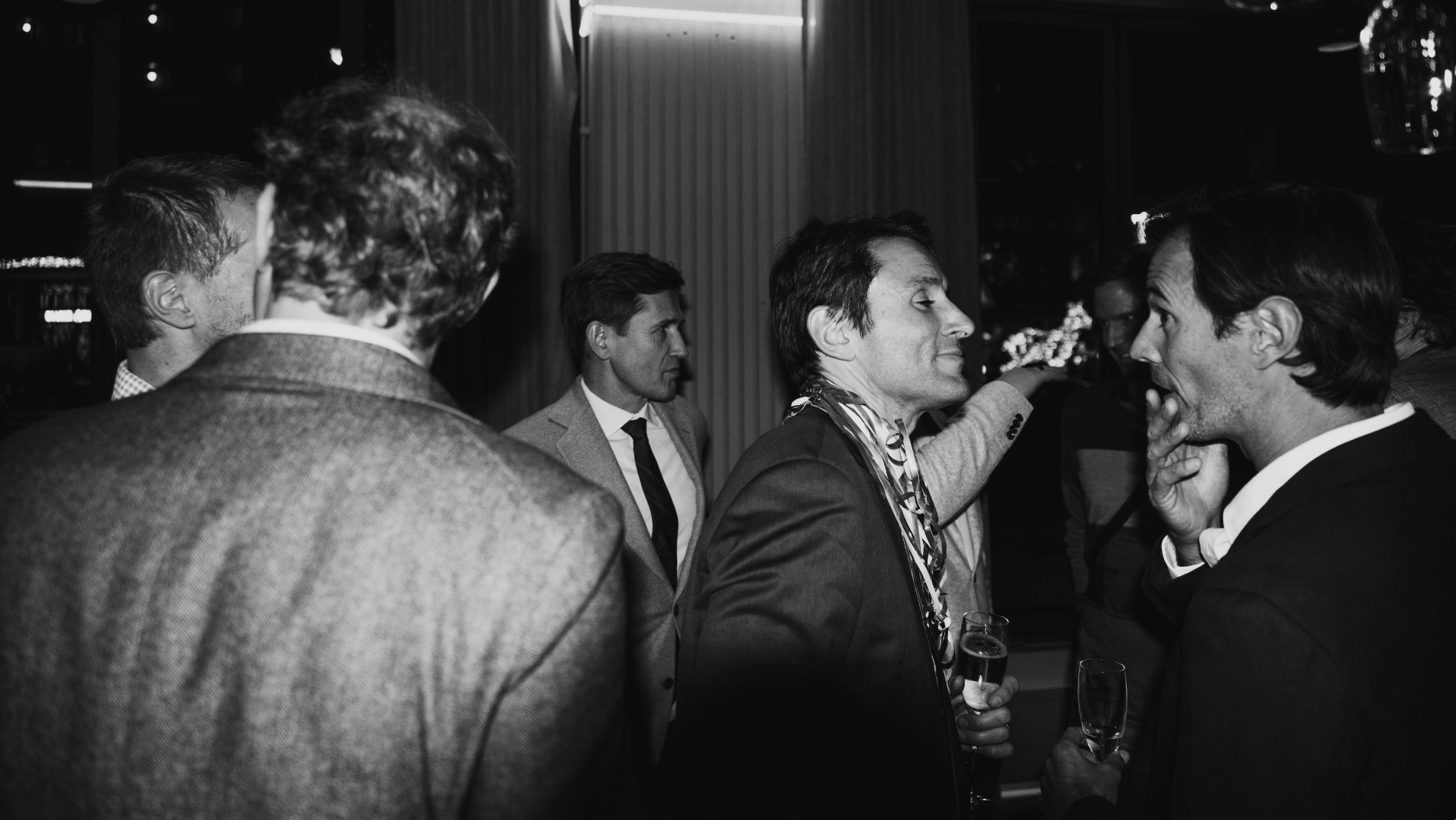 Guests in conversation at Moyagi London