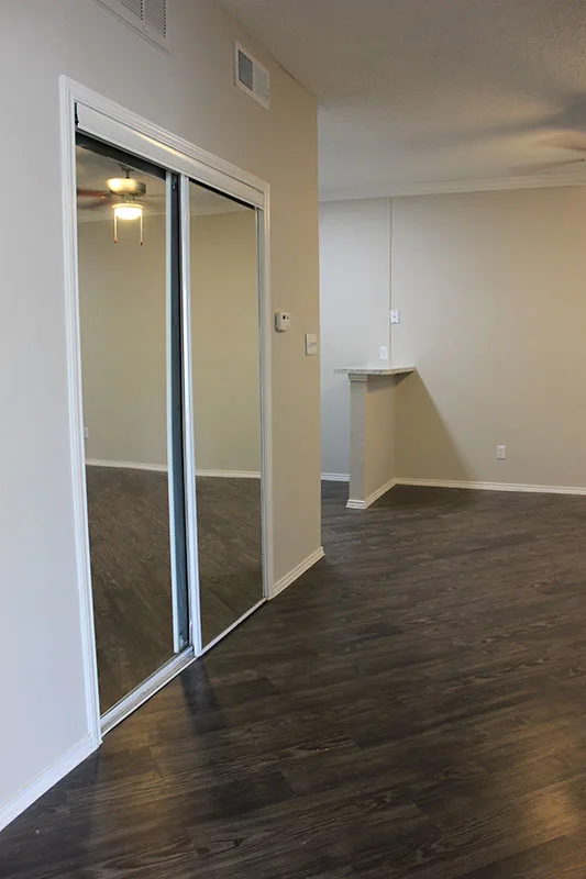 Hallway and living room