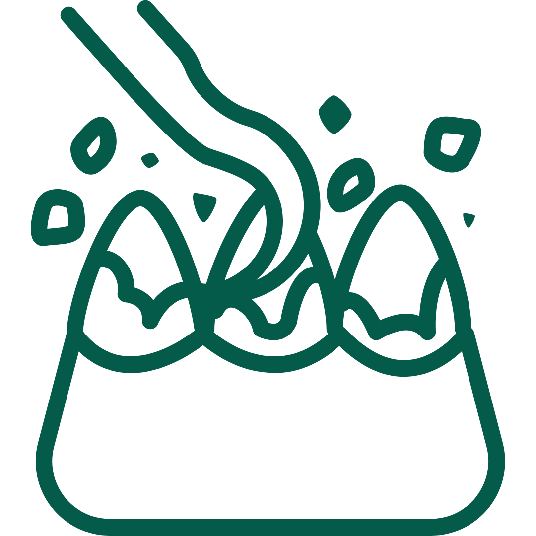 Two overlapping speech bubbles with a medical cross inside the front bubble.
