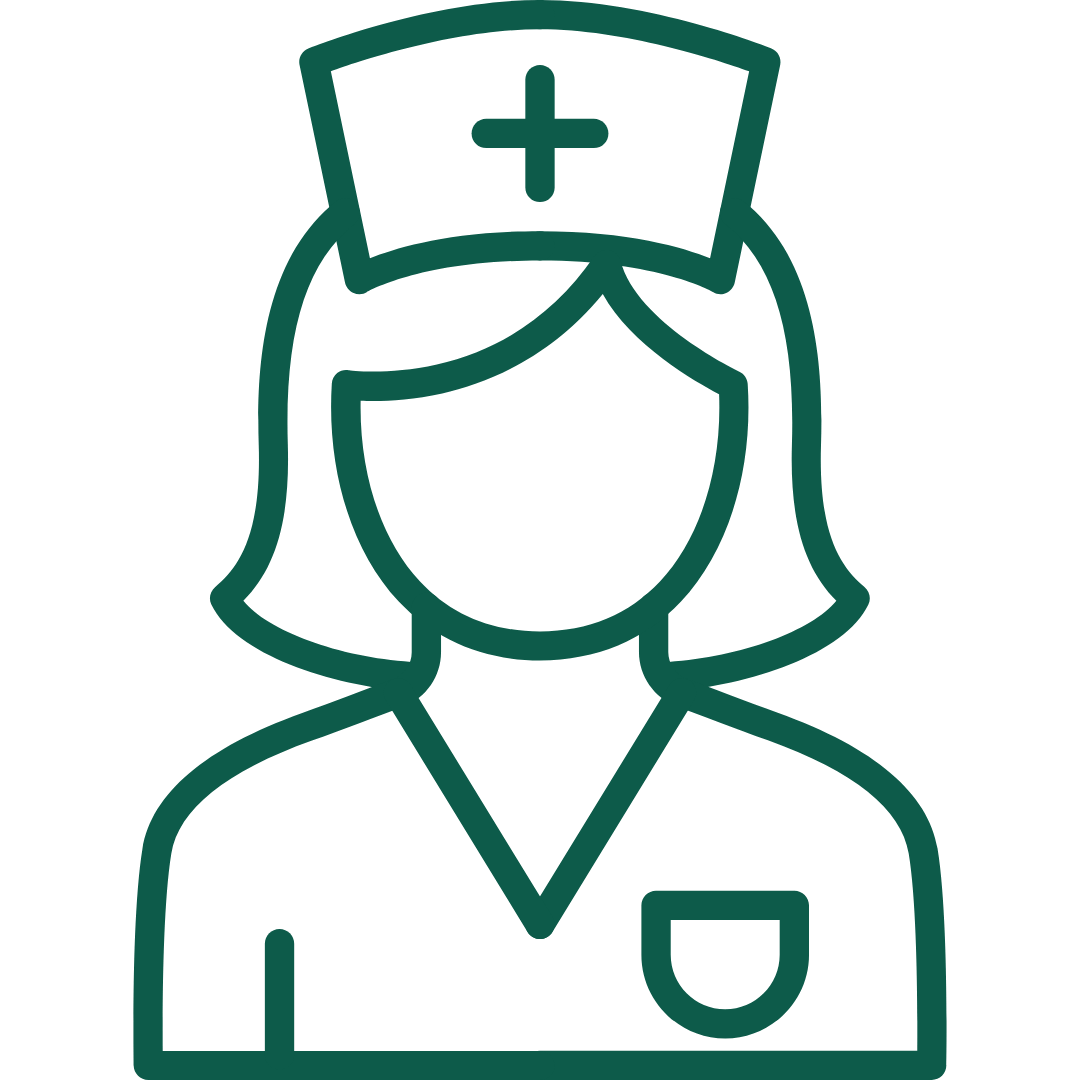 Two overlapping speech bubbles with a medical cross inside the front bubble.