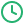 Green clock icon showing the time 1:30.