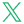Minimalist logo with a stylized green letter X on a white background.